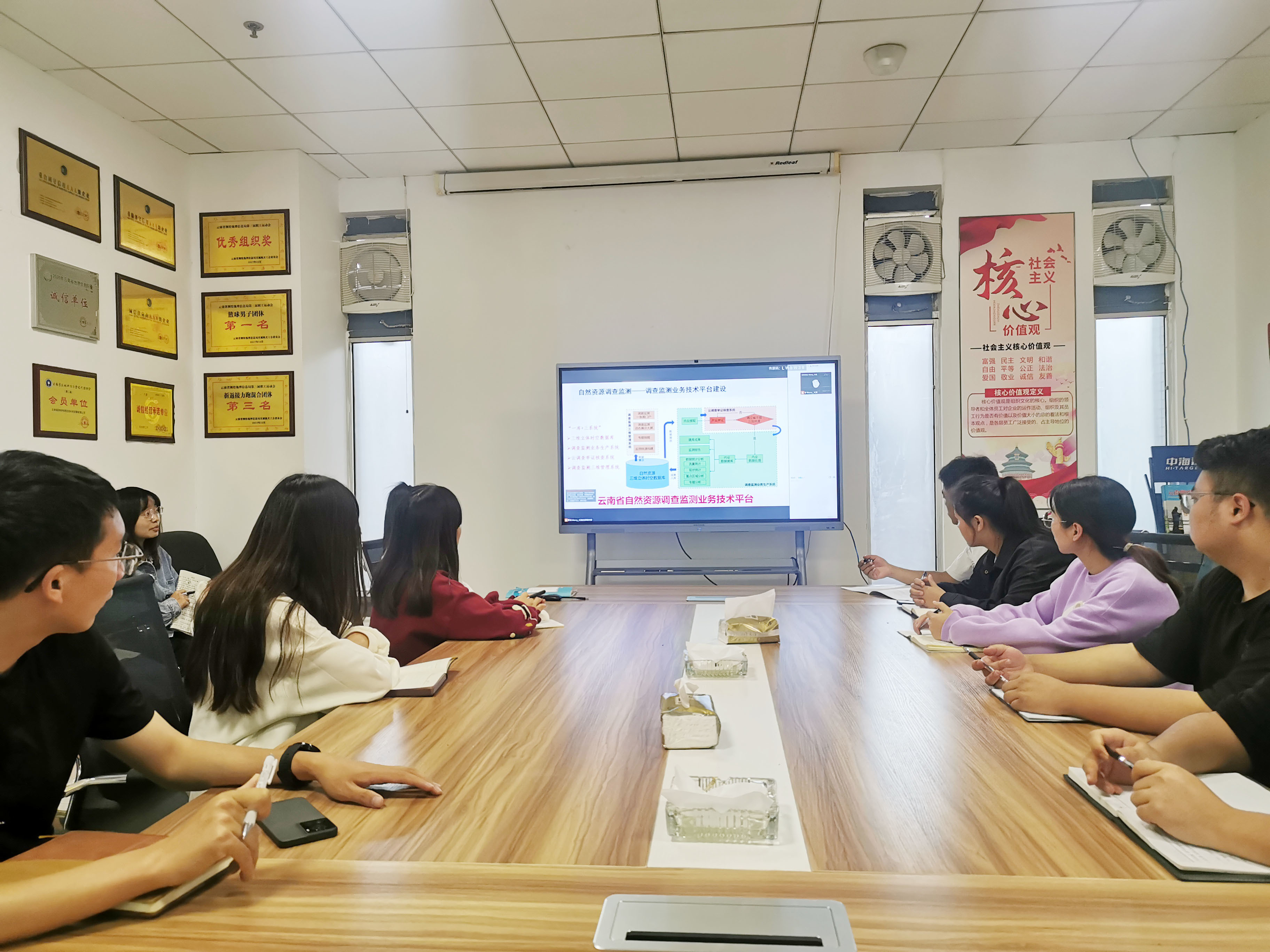 科发公司组织内部技术人员参加云南省自然资源调查监测业务技术平台培训会